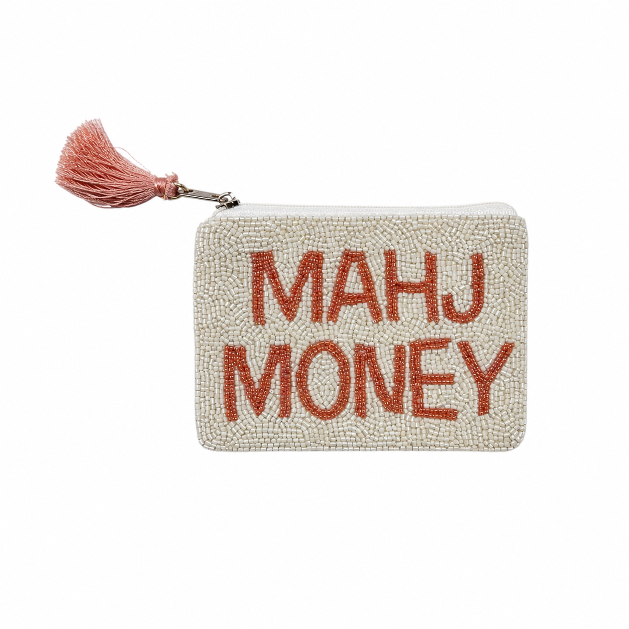 Hand Beaded Mahj Money Coin Purse