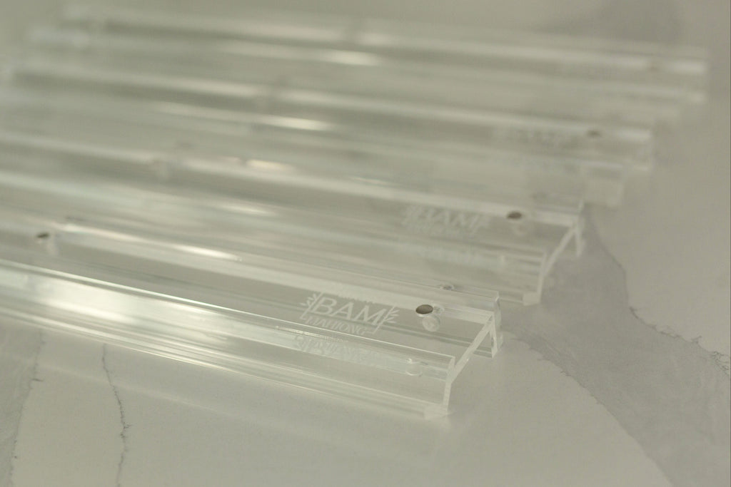 Clear Mahjong Rack Set with Straight Pusher
