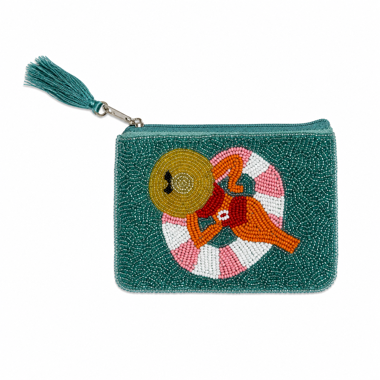 Hand Beaded Lady of Leisure Coin Purse
