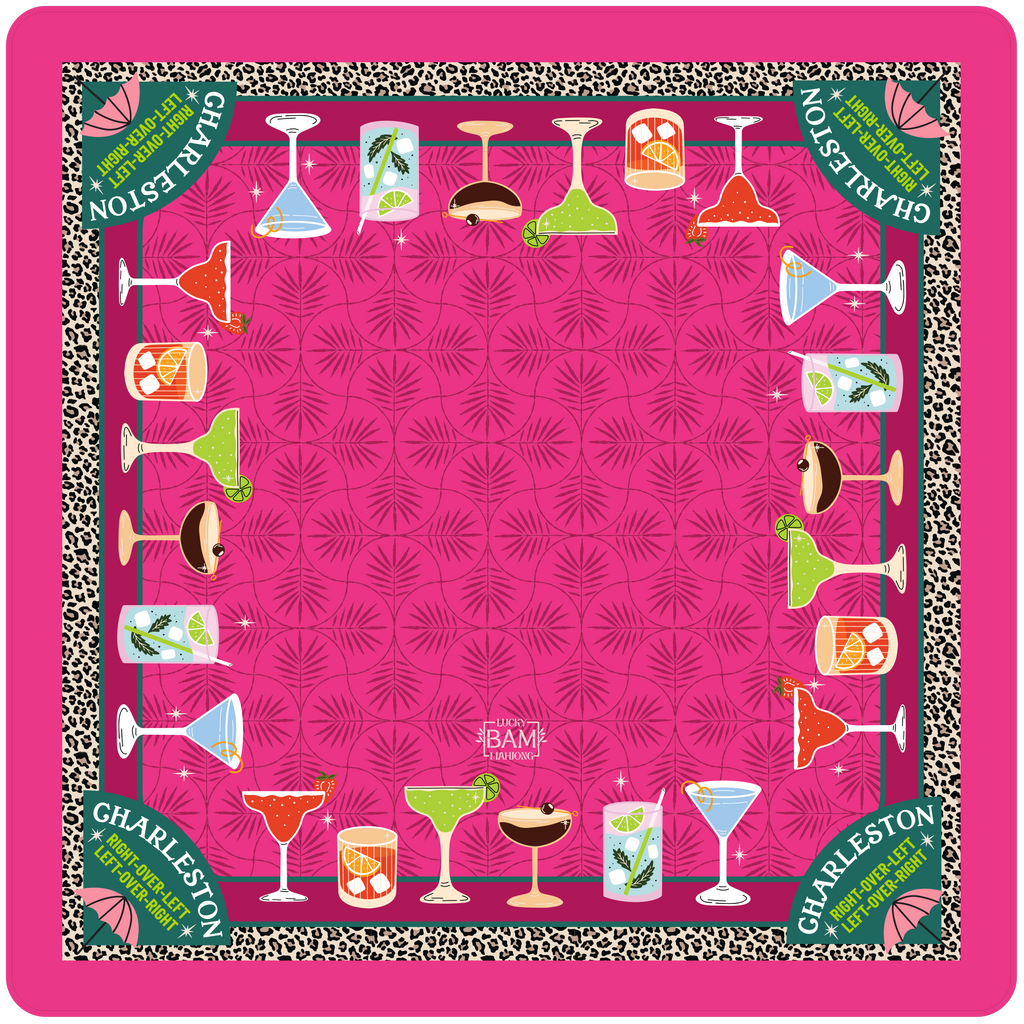 The Cocktail Hour Premium Mahjong Mat