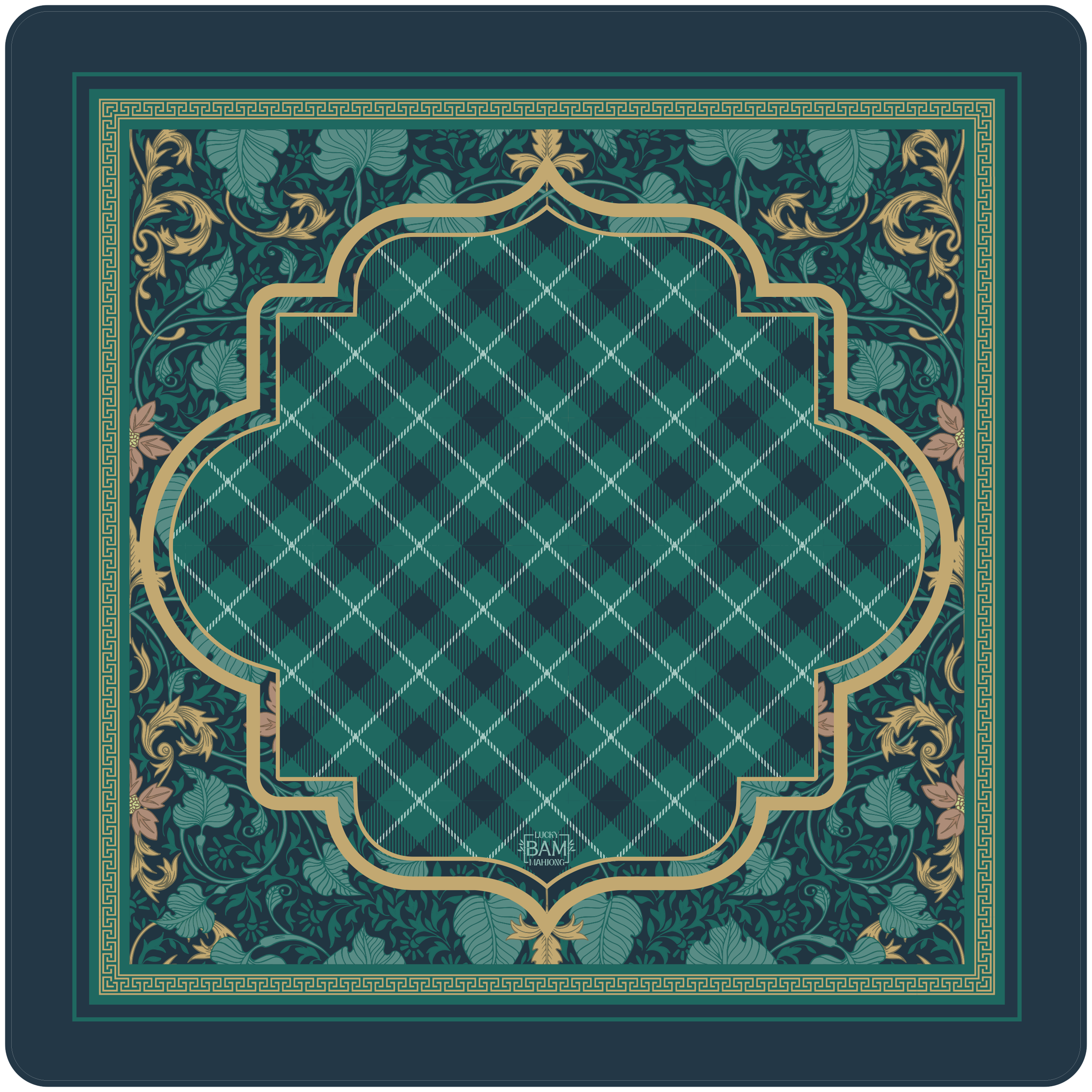 The Heritage Check Premium Mahjong Mat