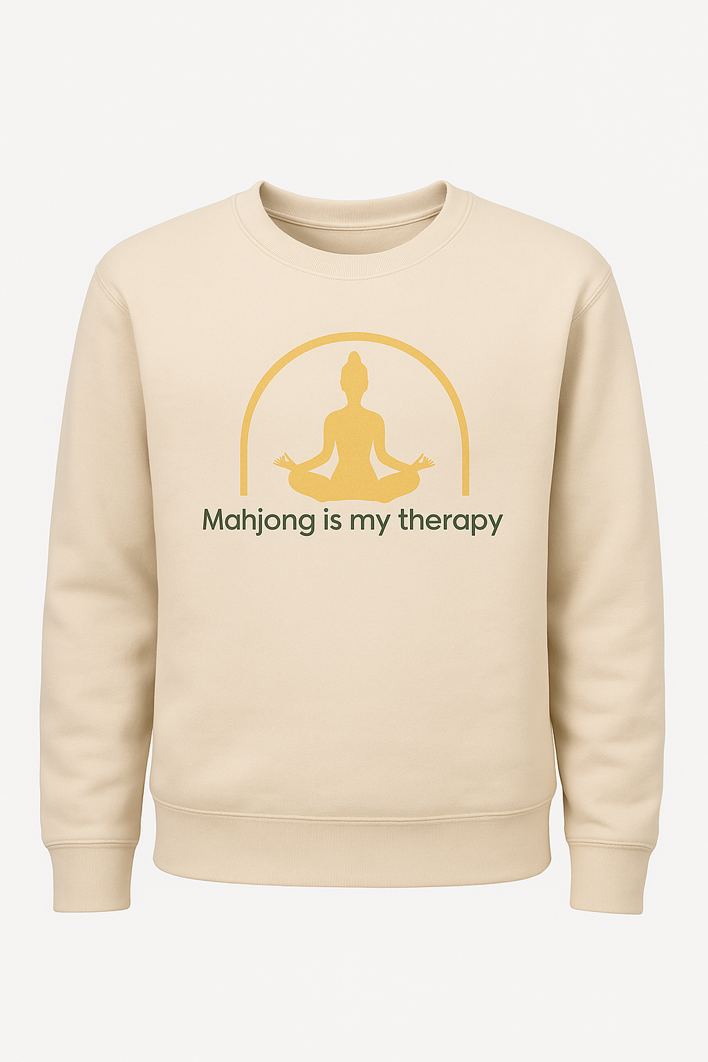 Mahjong is My Therapy Long Sleeve Crew Neck