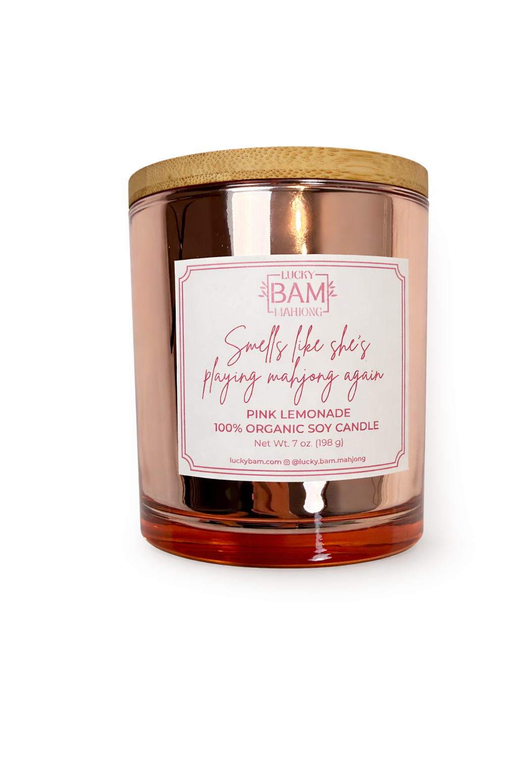Pink Lemonade Candle -  Smells Like She's Playing Mahjong Again