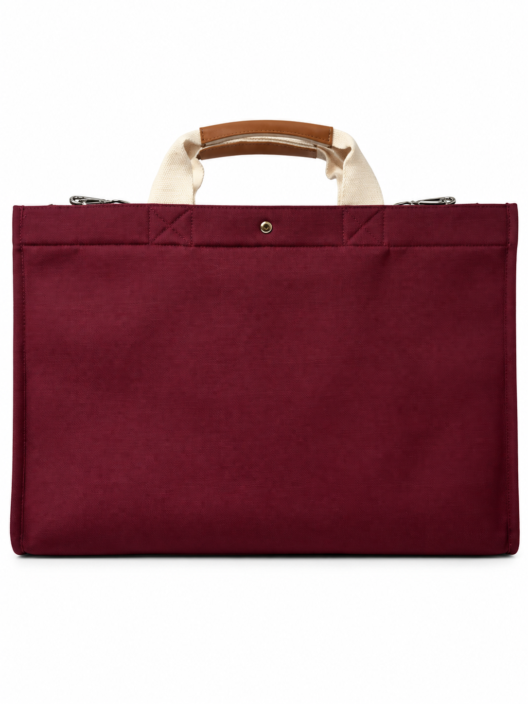 Large Mahj Mode Tote Bag - Burgundy